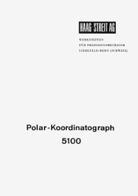 Haag Streit Polar-Koordinatograph