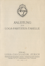 Loga Paritäten-Tabelle