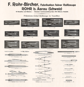 F. Rohr-Bircher Katalog Reisszeuge